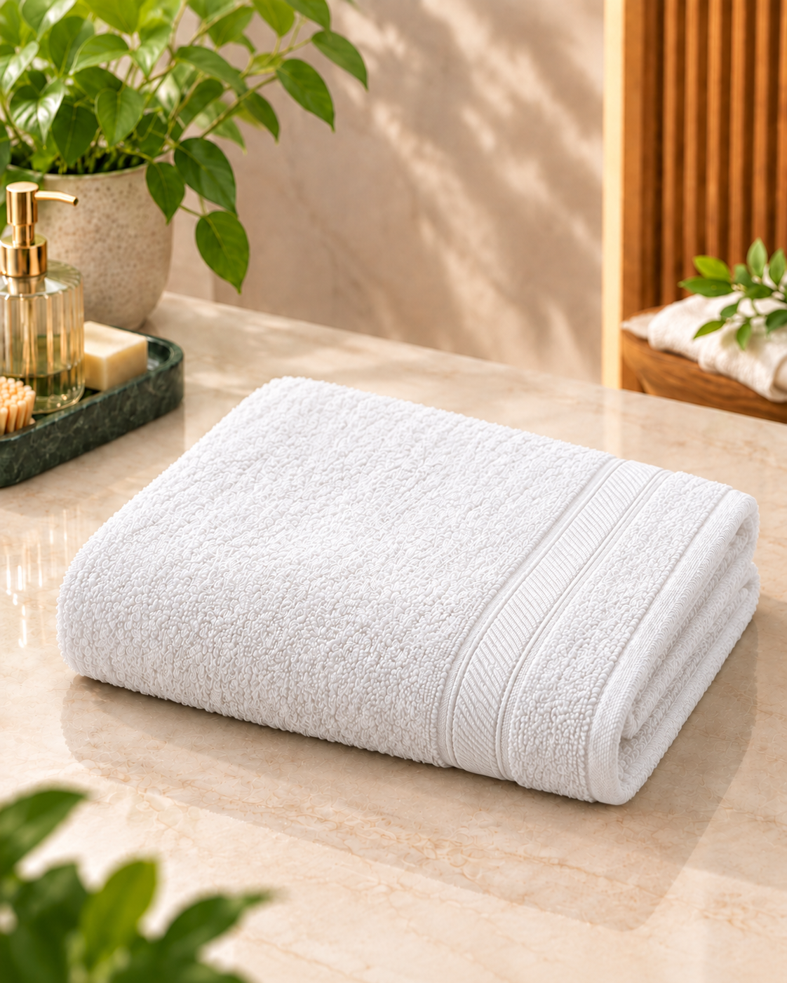 Terry Bath Towel White